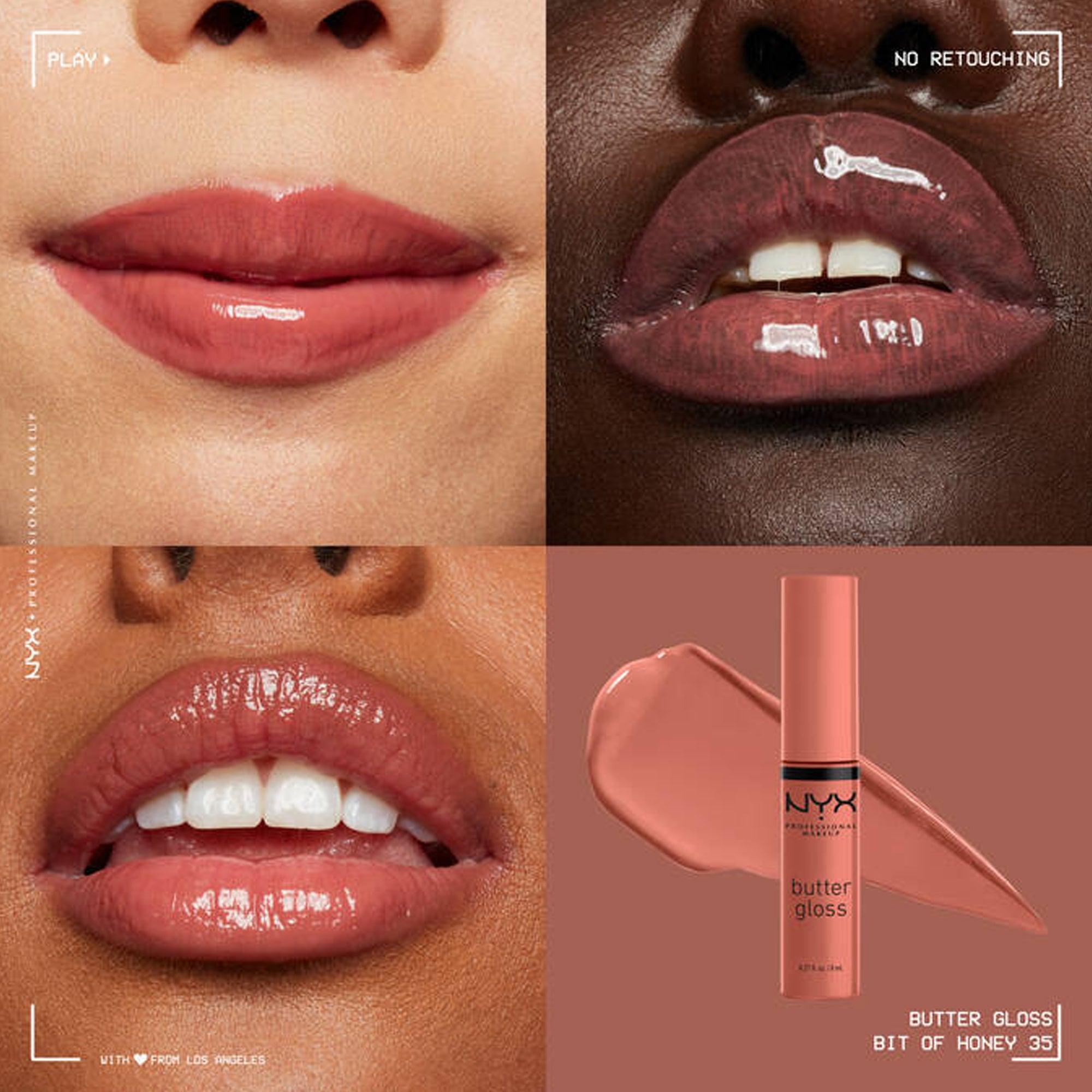 NYX Pro Makeup Butter Gloss 35 Bit Of Honey 8ml - TheSkinFit