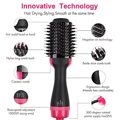 One Step Hair Brush Dryer And Styler 1000W