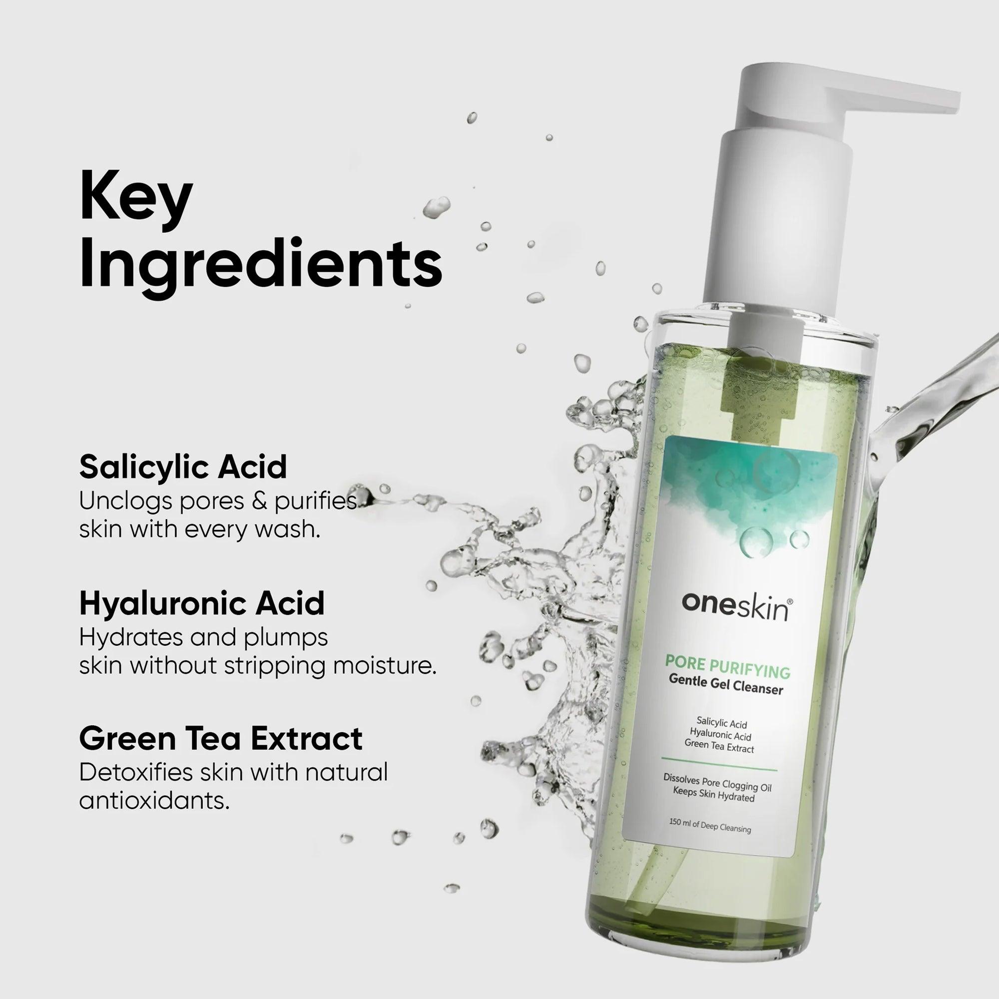 Oneskin Pore Purifying Gentle Gel Cleanser 150ml - TheSkinFit