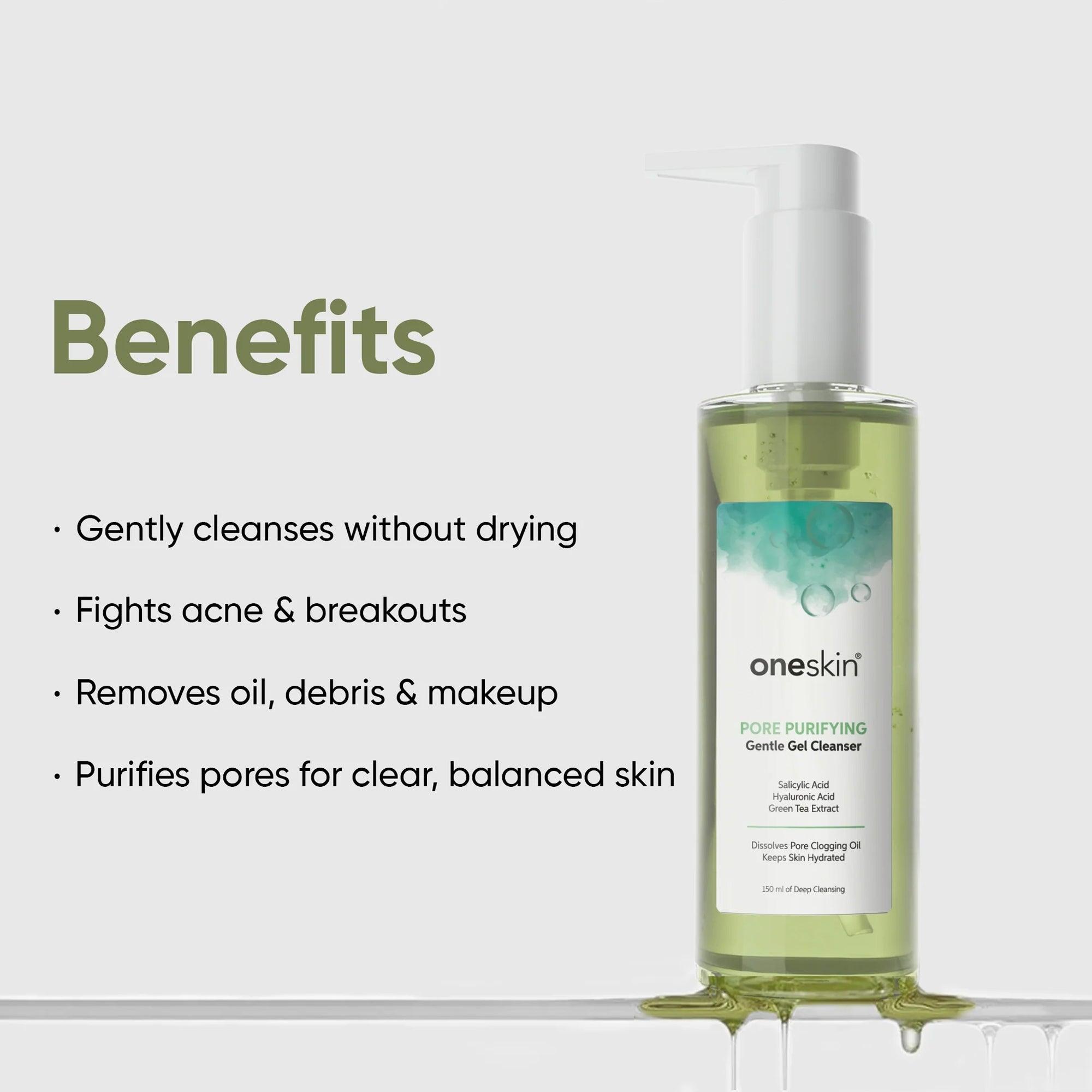 Oneskin Pore Purifying Gentle Gel Cleanser 150ml - TheSkinFit