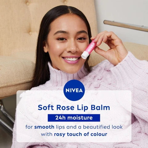 Nivea Long Lasting Moisture Lip Balm Soft Rose 4.8gm Price