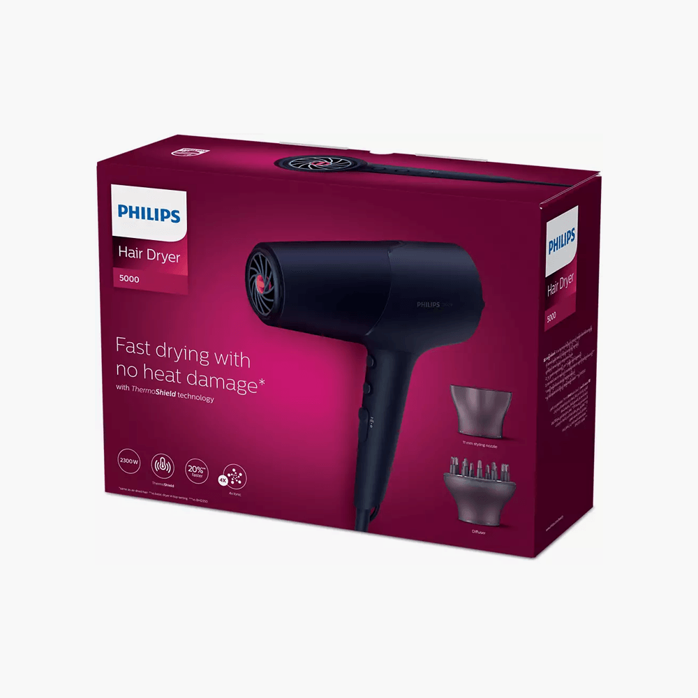 Philips 5000 Series Hair Dryer ThermoSense 4 x Ion 2300W BHD510 03 1 Piece - TheSkinFit