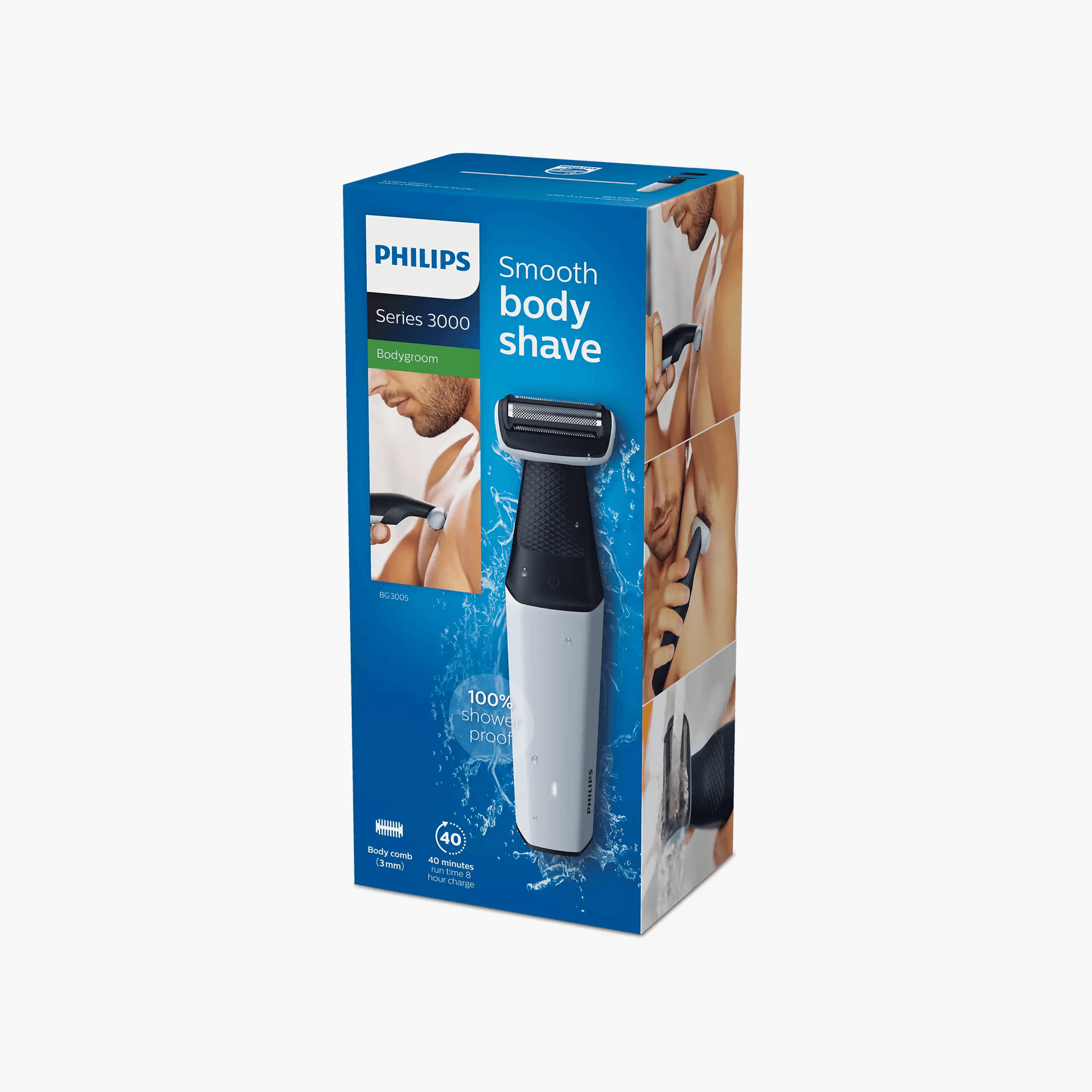 Philips Showerproof Body Groomer 3000 Series with Foil Shaver BG3005 15 1 Piece - TheSkinFit