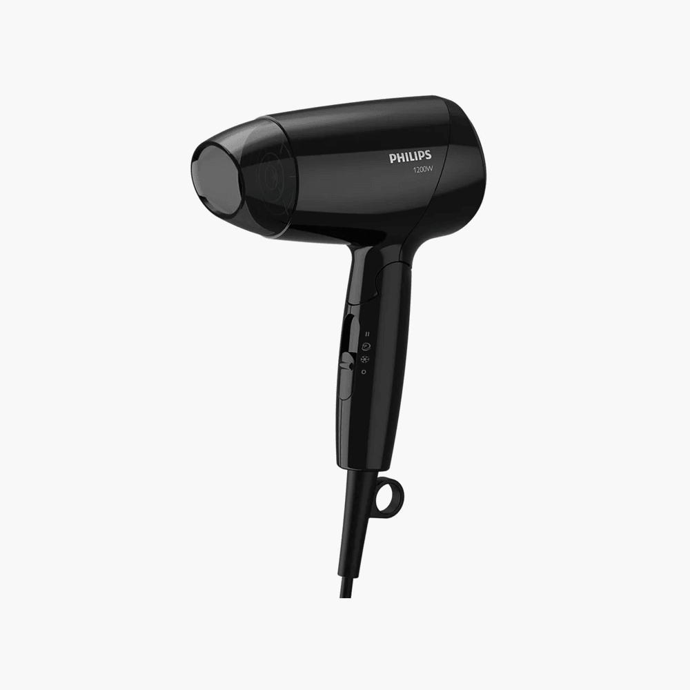 Philips EssentialCare Hair Dryer Compact Black 1200W BHC010 10 1 Piece - TheSkinFit