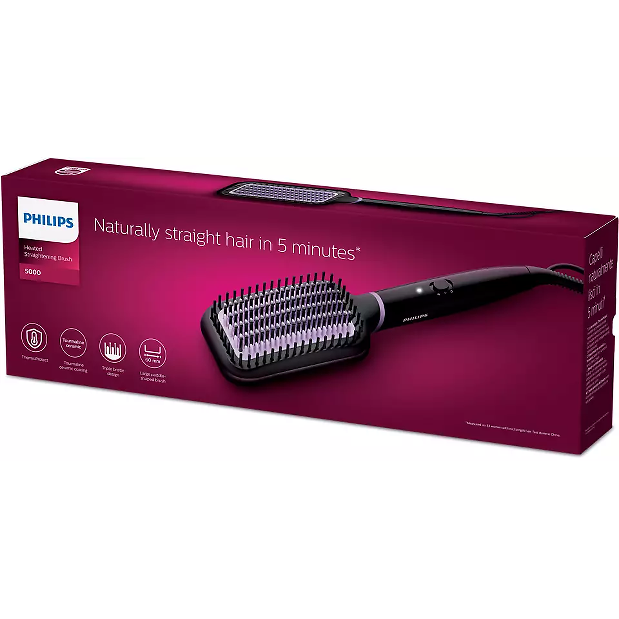 Philips Heated Straightening Brush BHH880 00