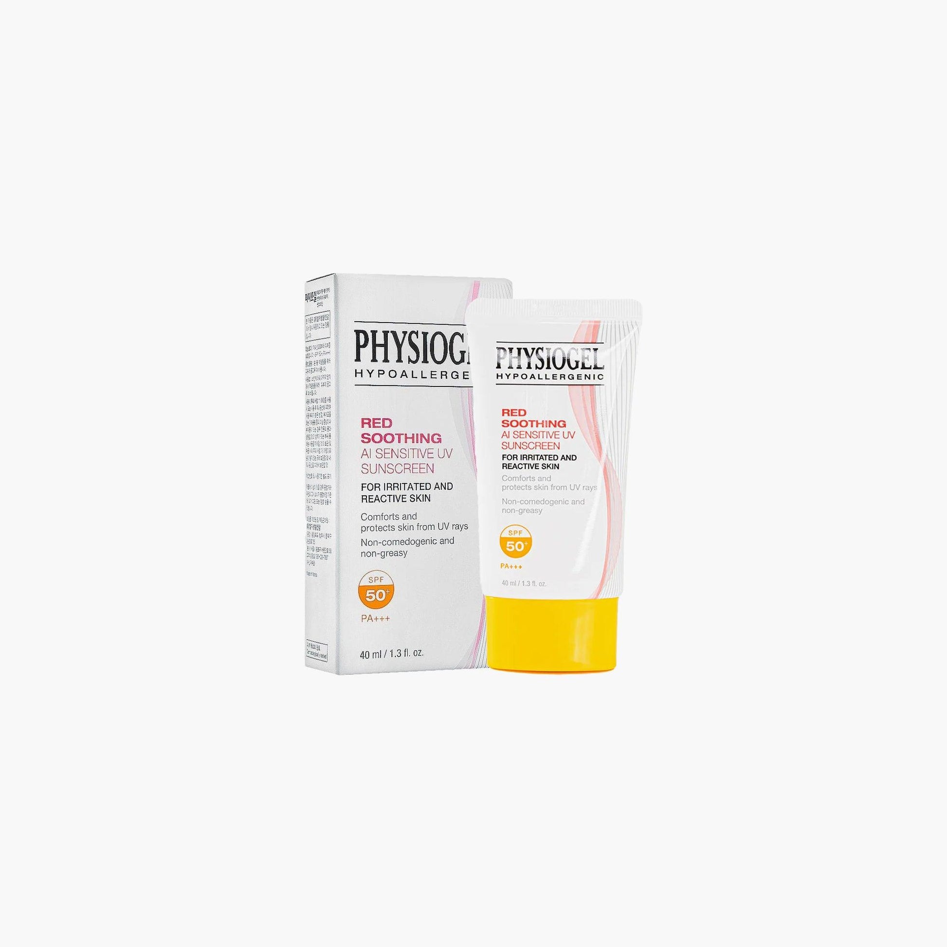 Physiogel Red Soothing AI Sensitive UV Sunscreen SPF 50+ PA++++ 40ml - TheSkinFit