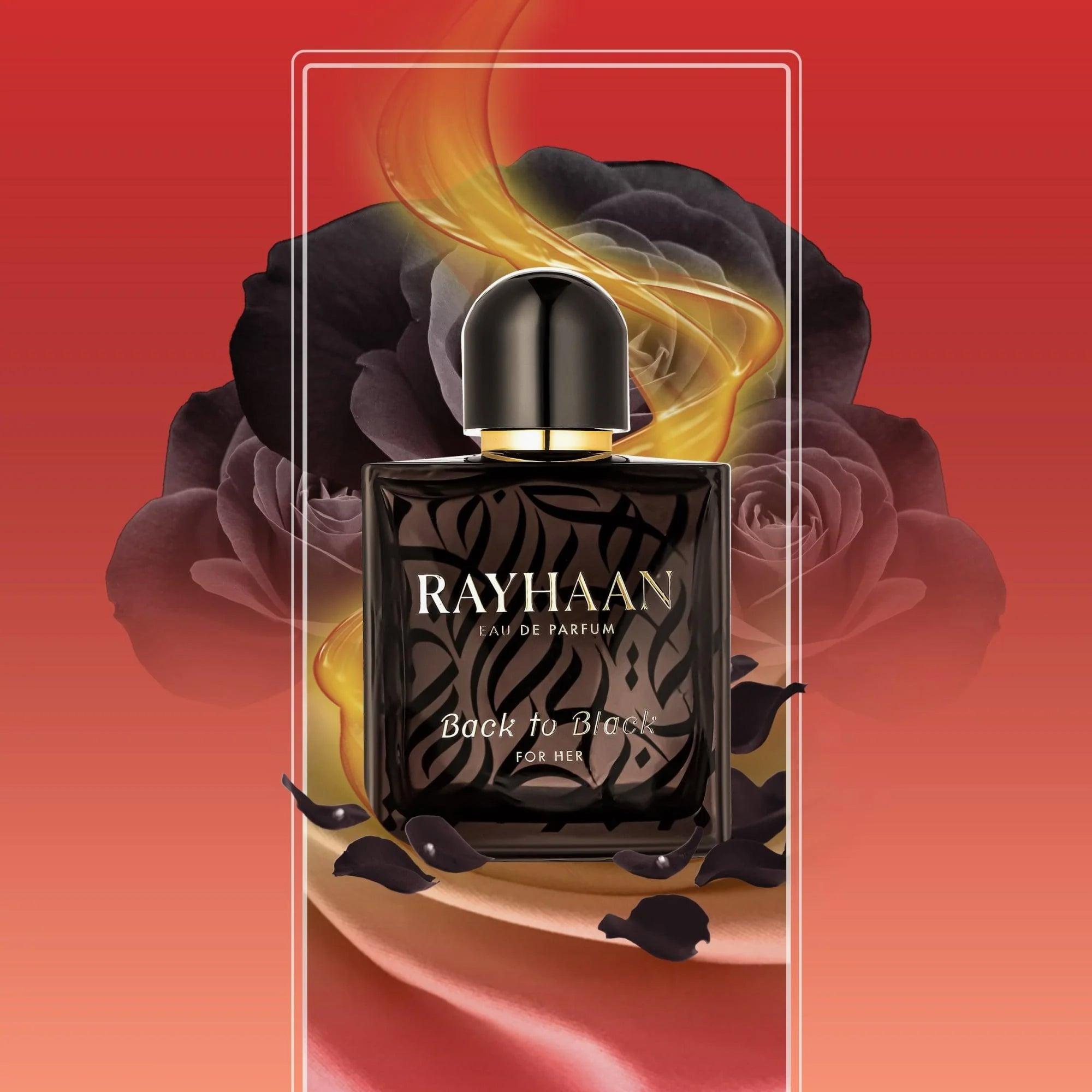 Rayhaan Back To Black For Her Eau De Parfum 100ml - TheSkinFit