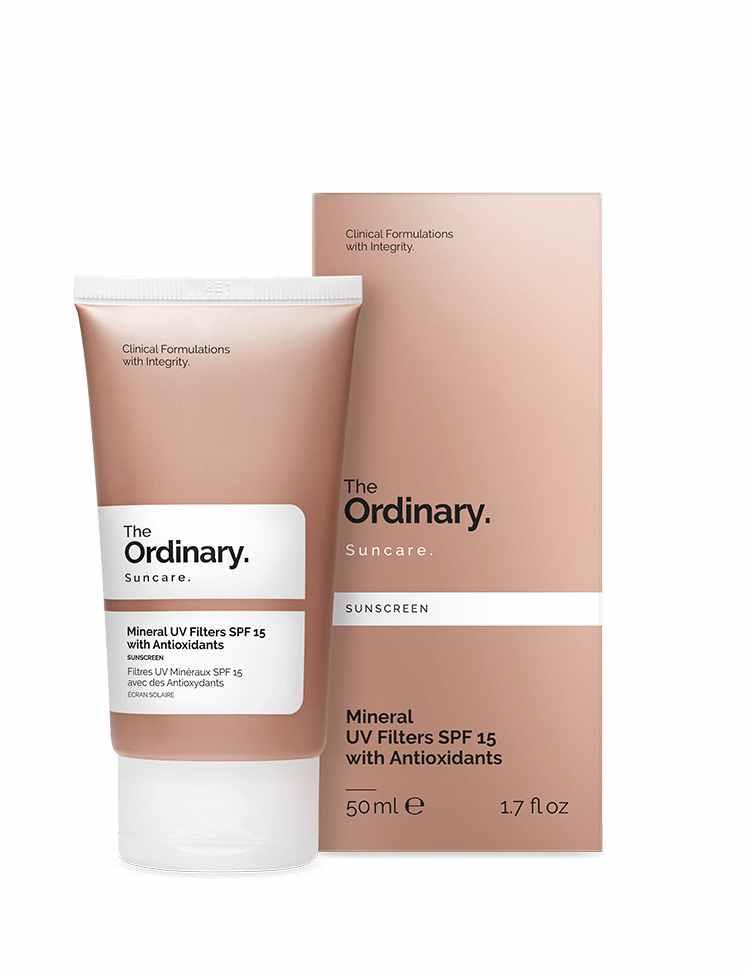 The Ordinary Mineral UV Filters SPF 15 With Antioxidants 50ml - TheSkinFit