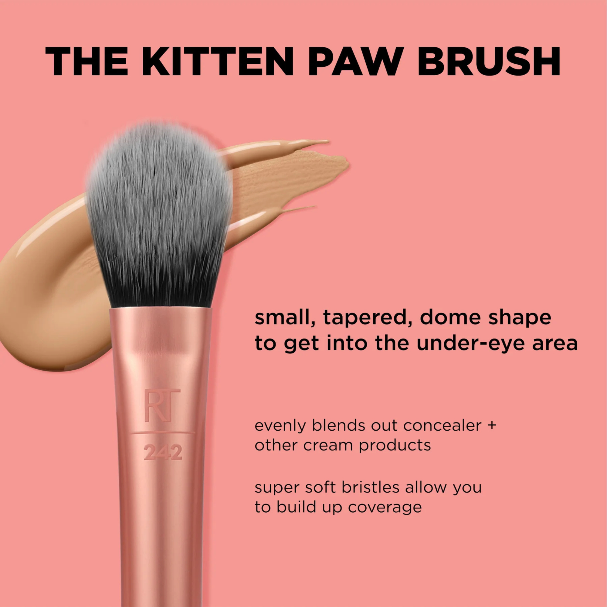 Real Techniques Brightening Concealer Makeup Brush ingredients