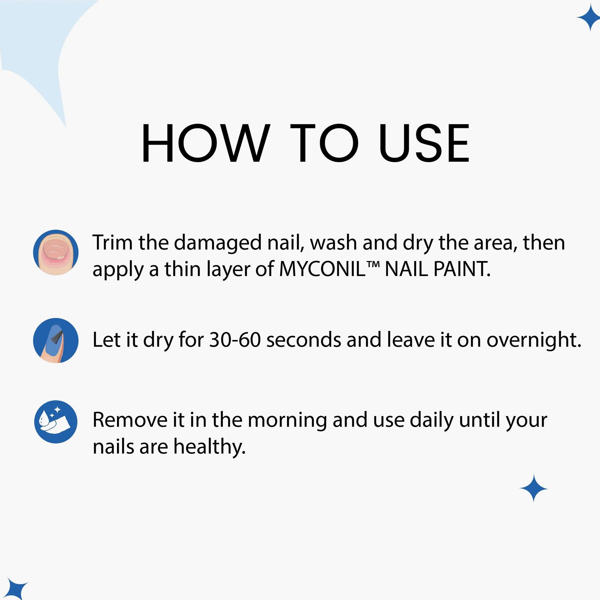 Rederm Aesthetics Myconil Nail Paint For Onychomycosis 20ml - TheSkinFit