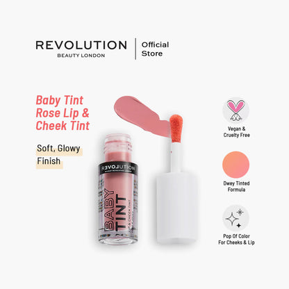 Revolution Relove Baby Tint Lip & Cheek Tint Rose 1.4ml