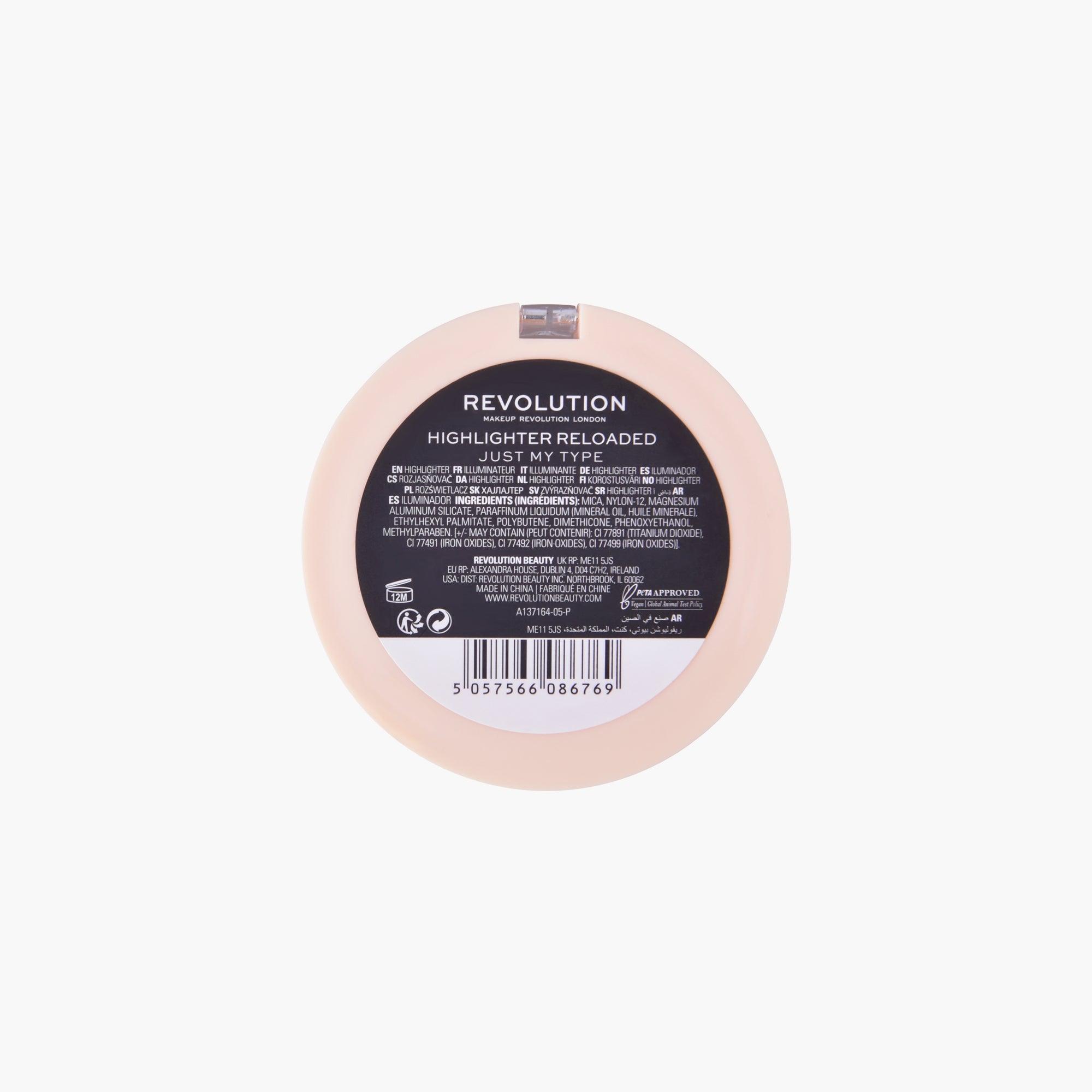 revolution highlighter reloaded just my type