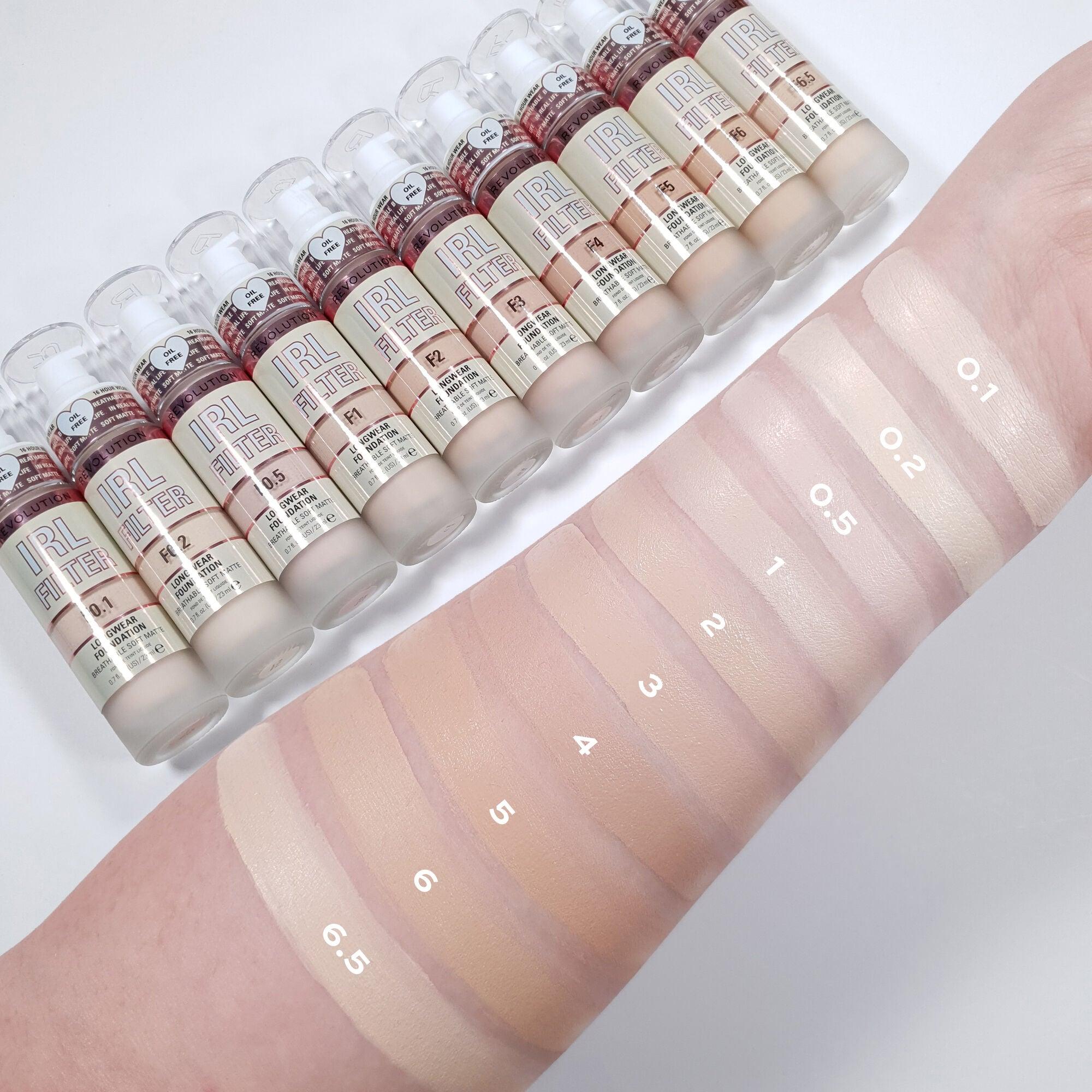 Revolution IRL Filter Longwear Foundation All shades