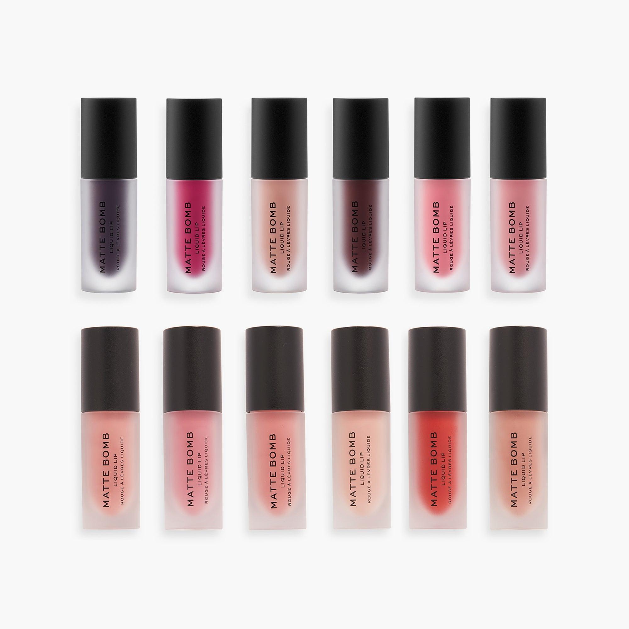 Revolution Matte Bomb Liquid Lipstick Clueless Fuchsia All Shades
