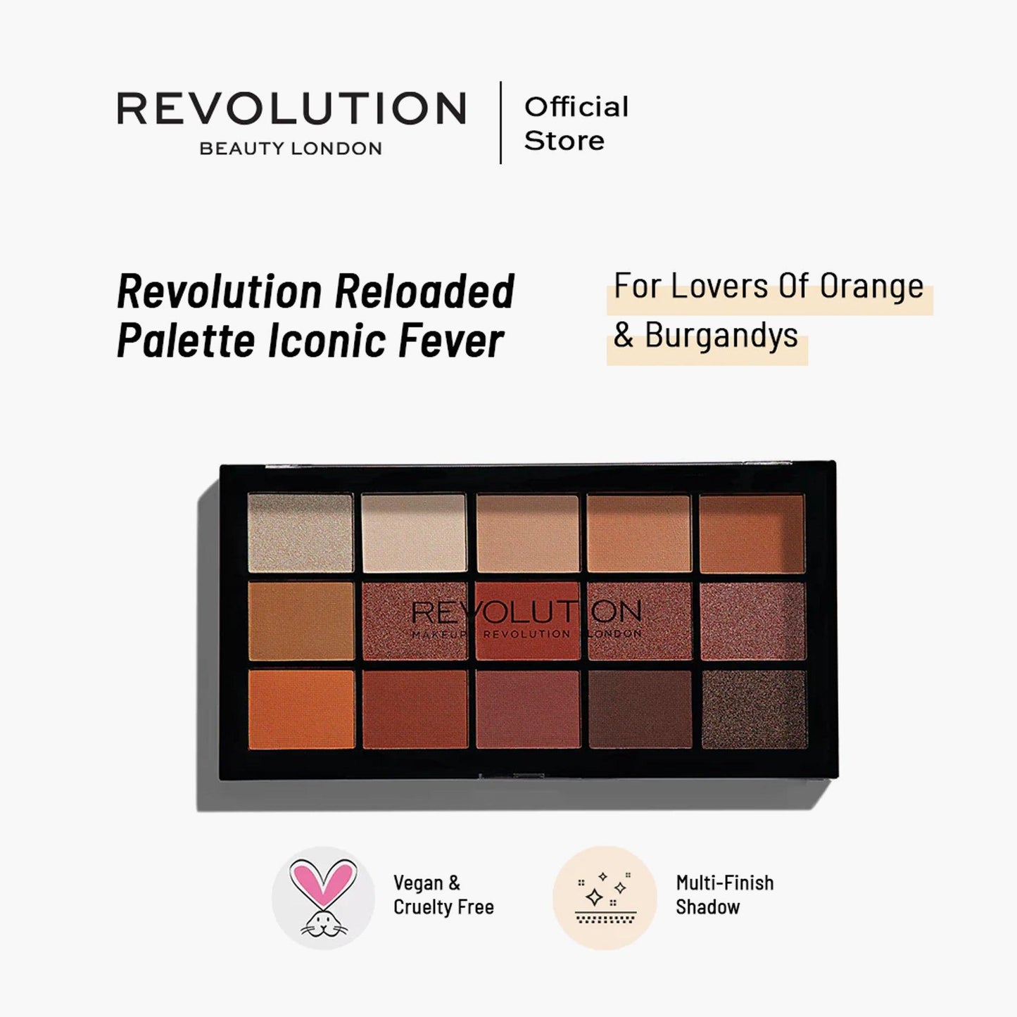 Revolution Reloaded Palette Iconic Fever 1 Piece - TheSkinFit