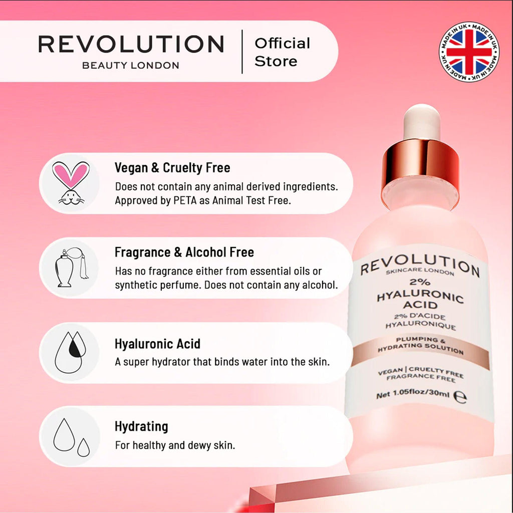revolution skincare 2% hyaluronic acid hydrating serum 30ml price