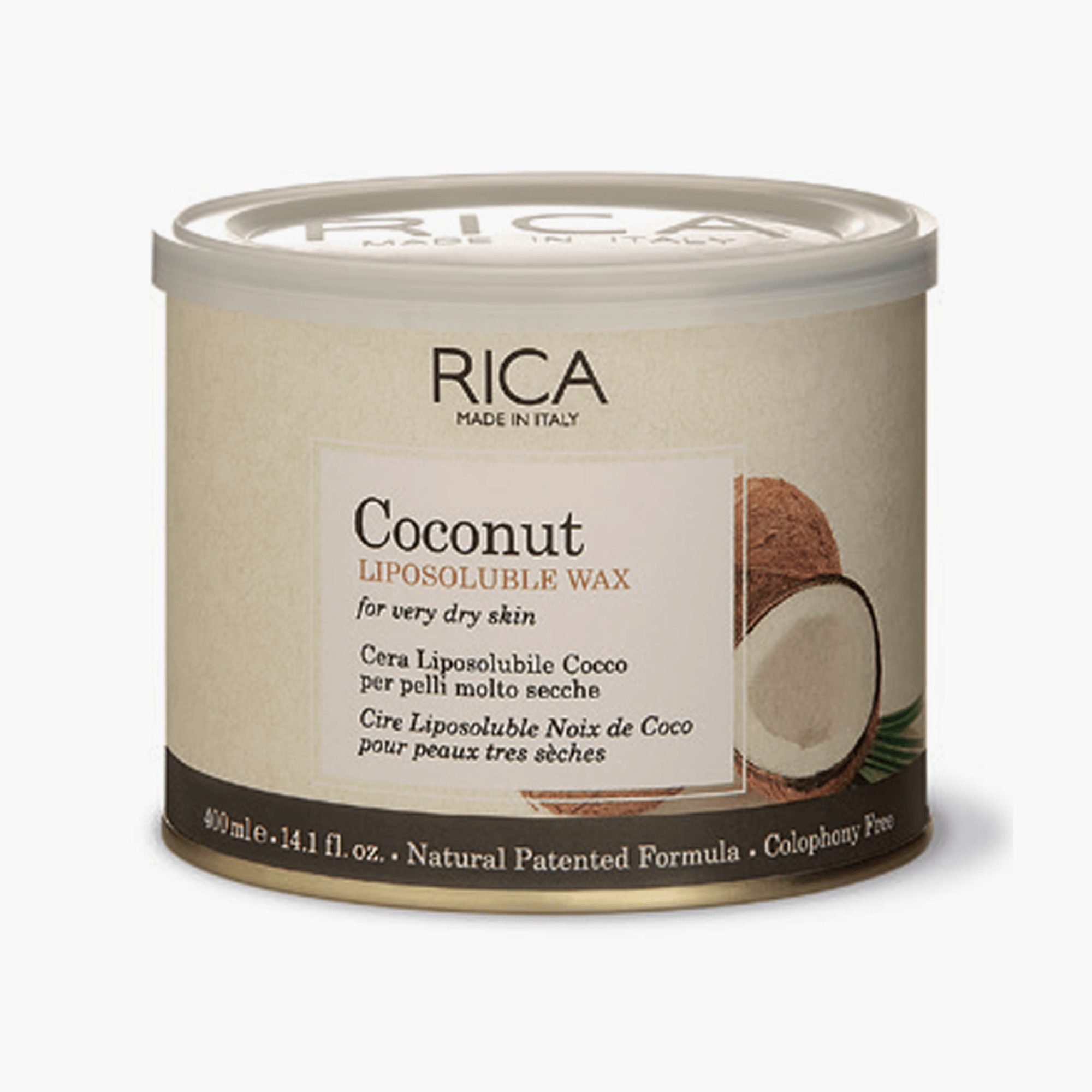 Rica Coconut Liposoluble Wax For Dry Skin 400ml - TheSkinFit