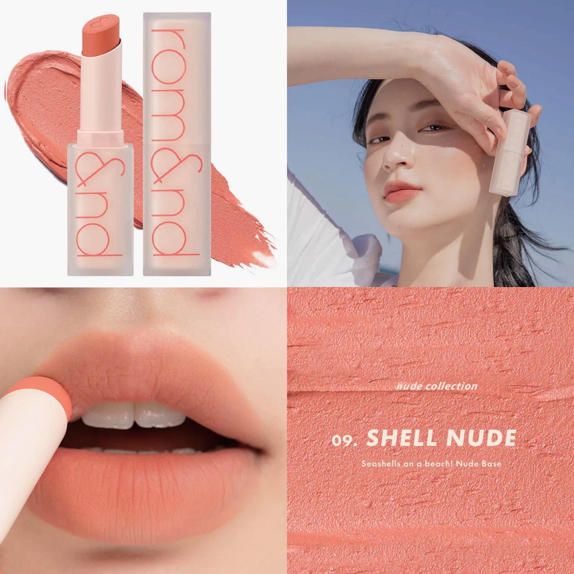 Rom&nd Zero Matte Lipstick 09 Shell Nude 3gm - TheSkinFit