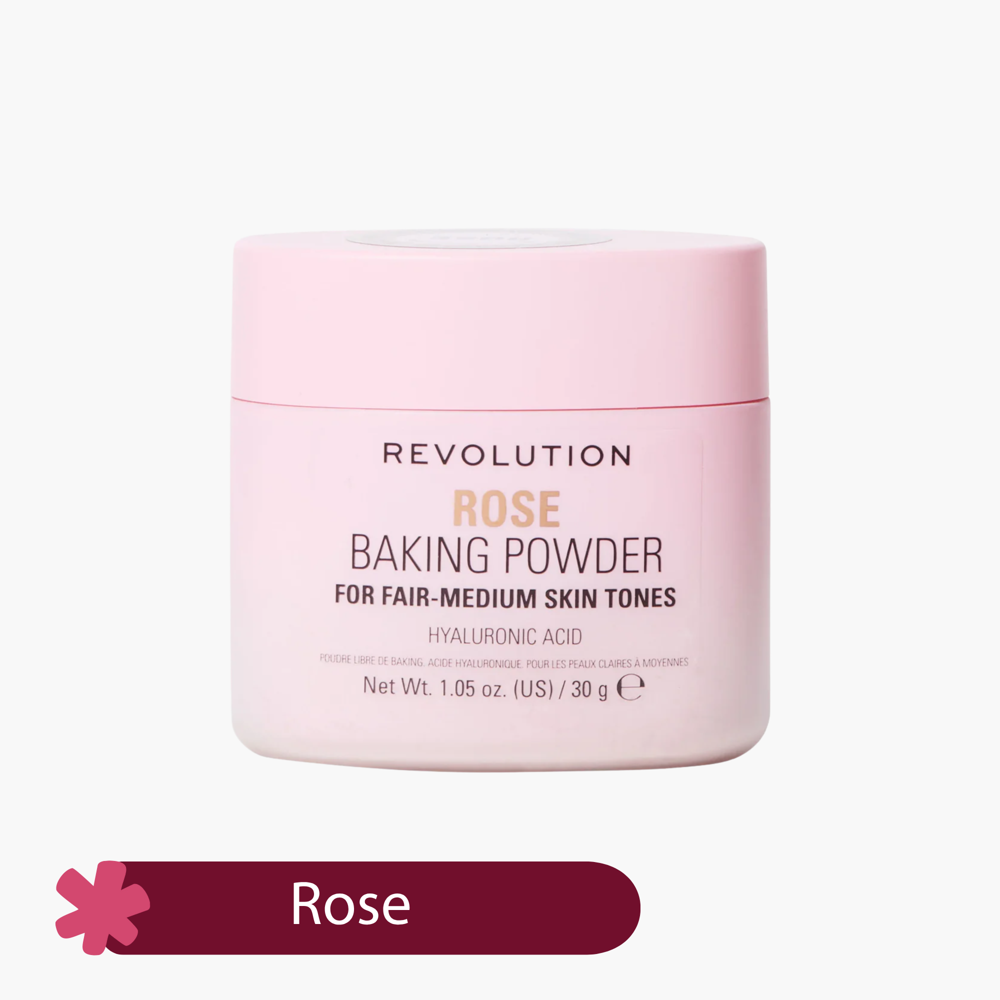 Revolution Loose Baking Powder Rose 30gm