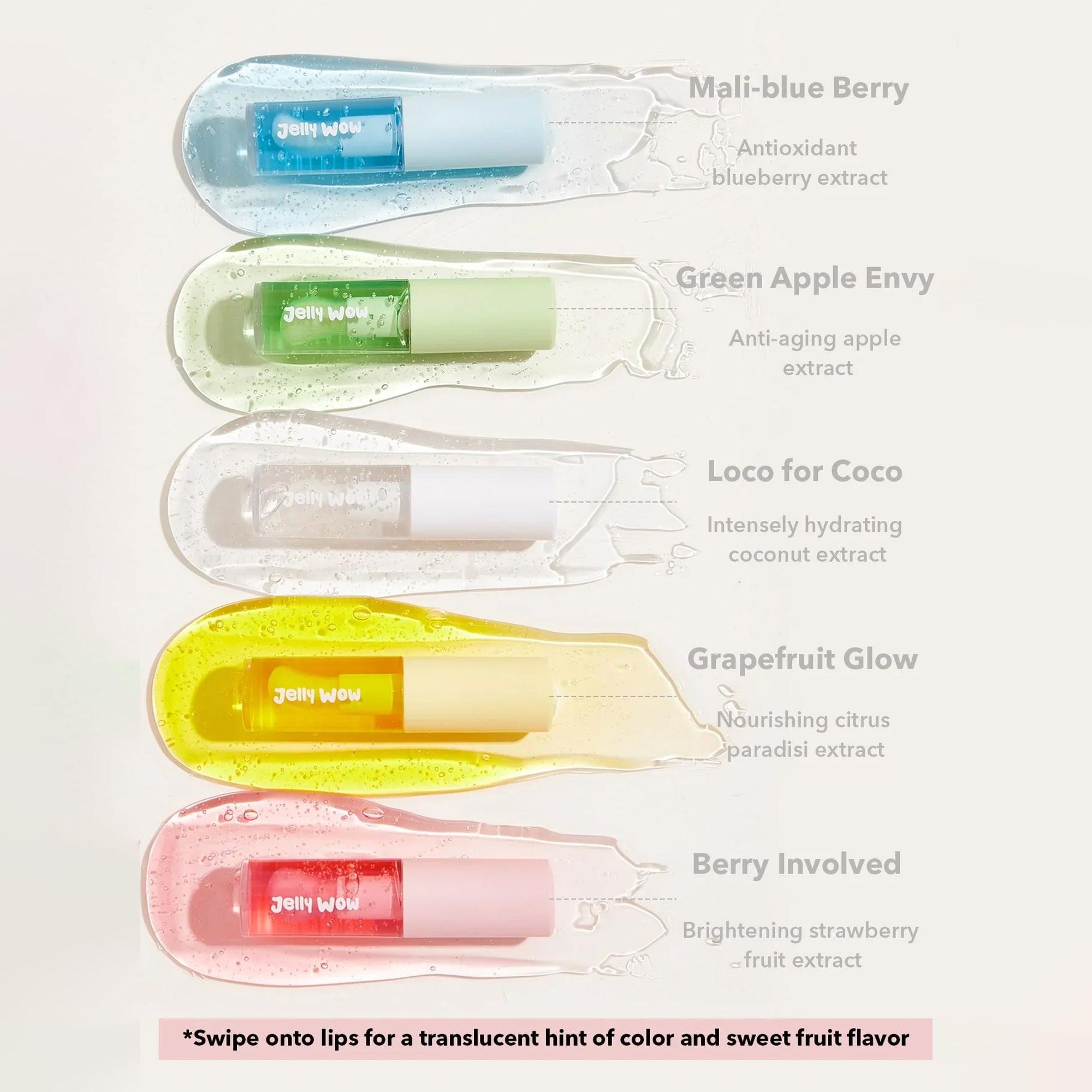 Sheglam Jelly Wow Hydrating Lip Oil Grape Fruit Glow 6gm - TheSkinFit