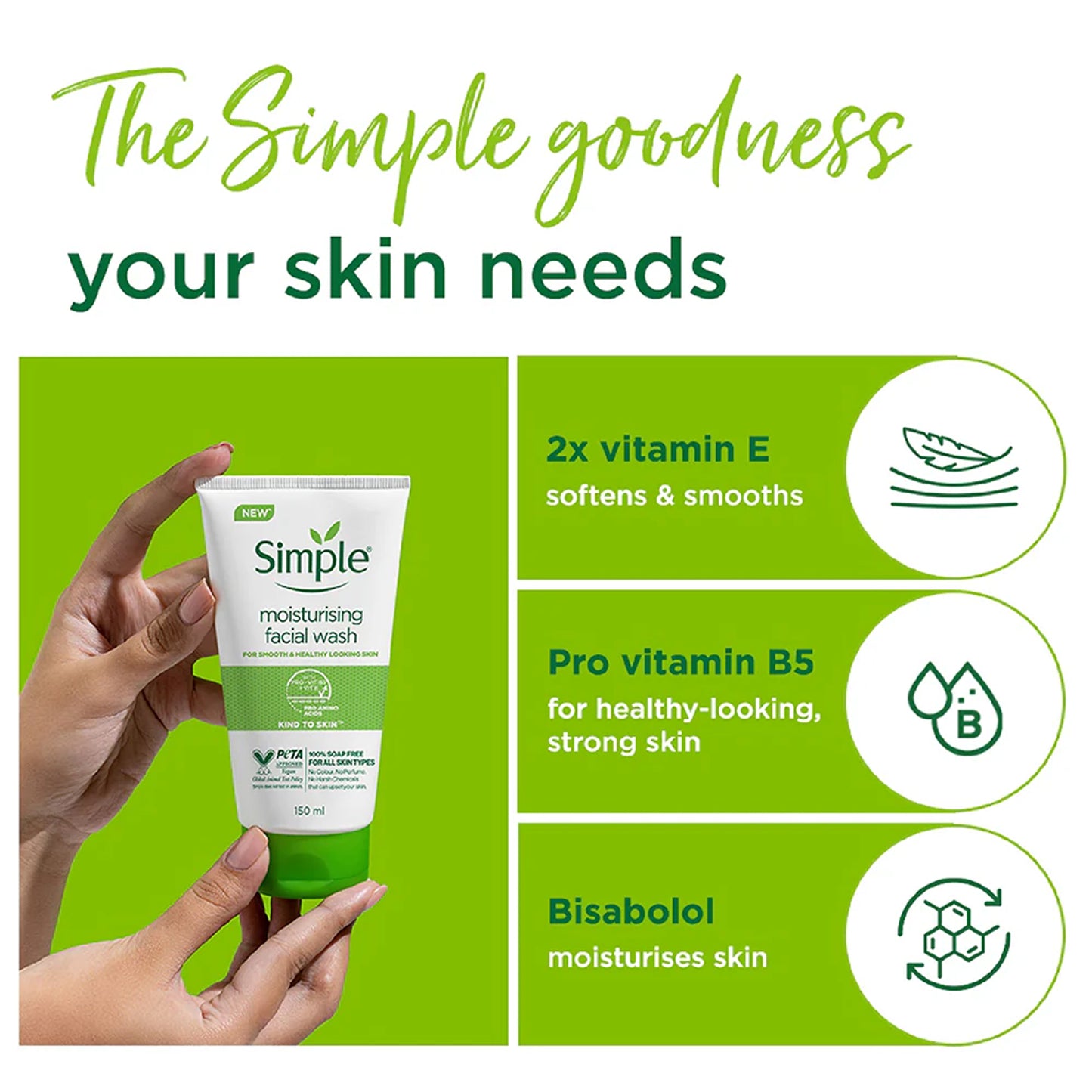 Simple Moisturising Facial Wash 150ml