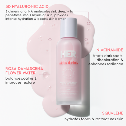 Her Beauty Skin Drink Mega Hydrating Rose Essence 120ml