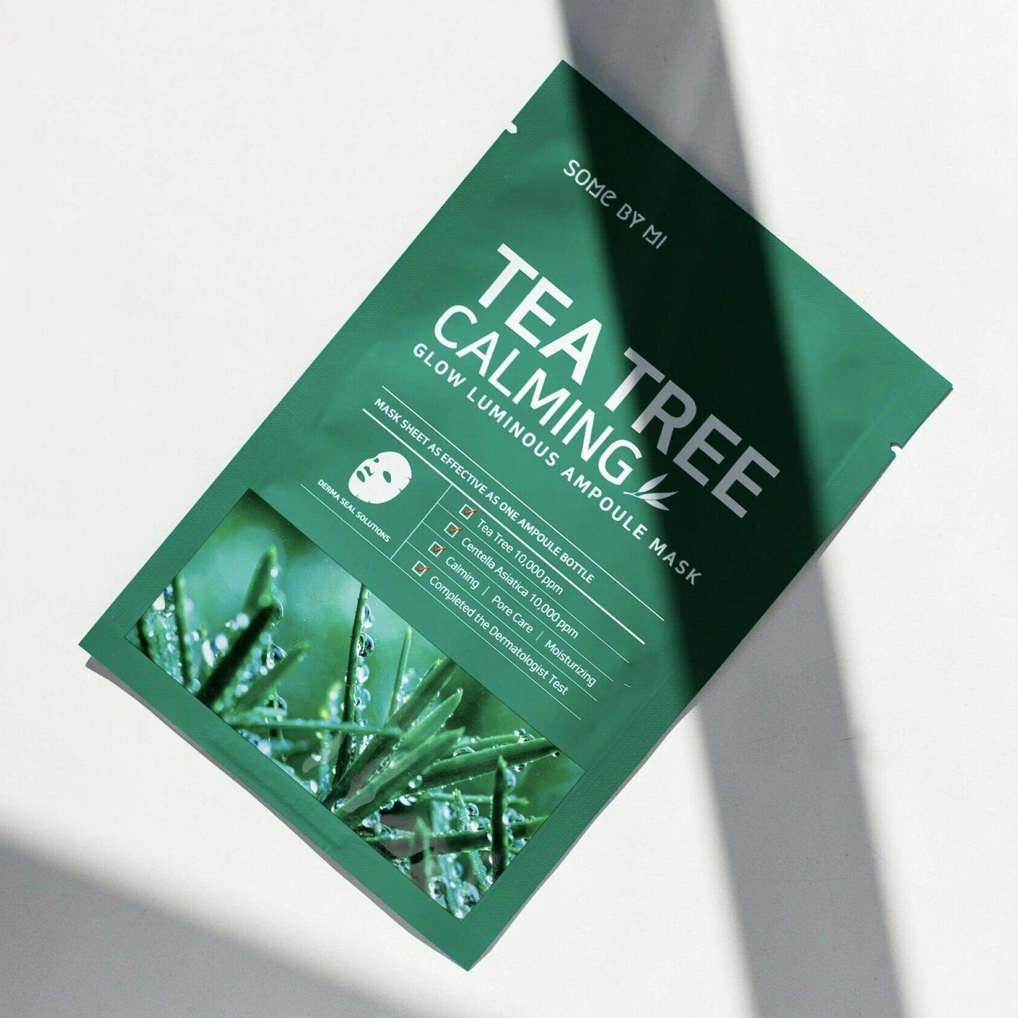 Some By Mi Tea Tree Calming Glow Luminous Ampoule Mask 1 Piece - TheSkinFit