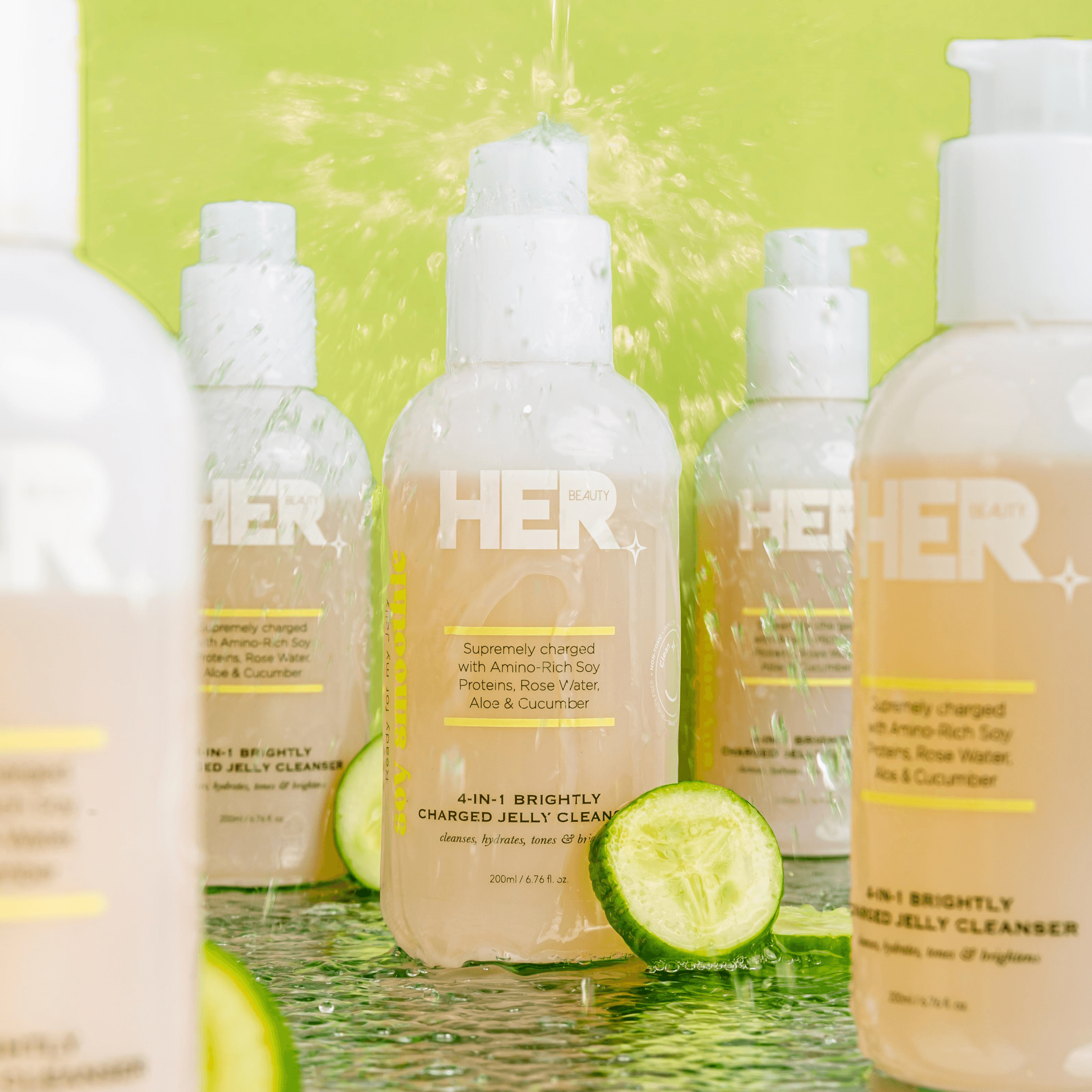 Her Beauty Soy Smoothie 4-In-1 Brightly Charged Jelly Cleanser 200ml Reviews
