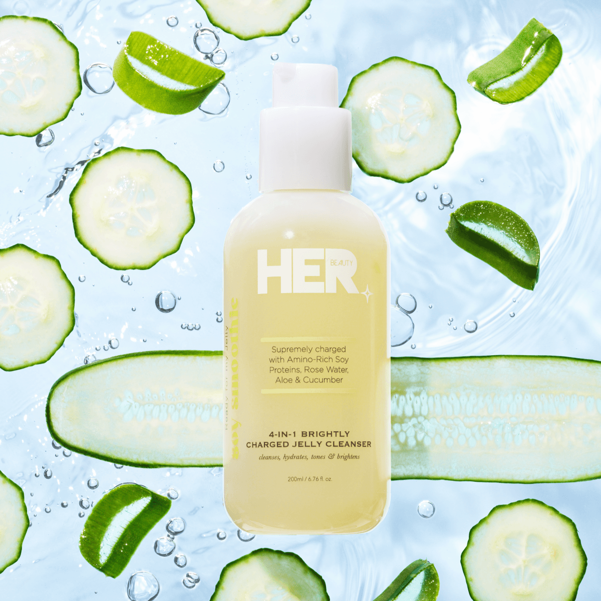 Her Beauty Soy Smoothie 4-In-1 Brightly Charged Jelly Cleanser 200ml Price in Pakistan