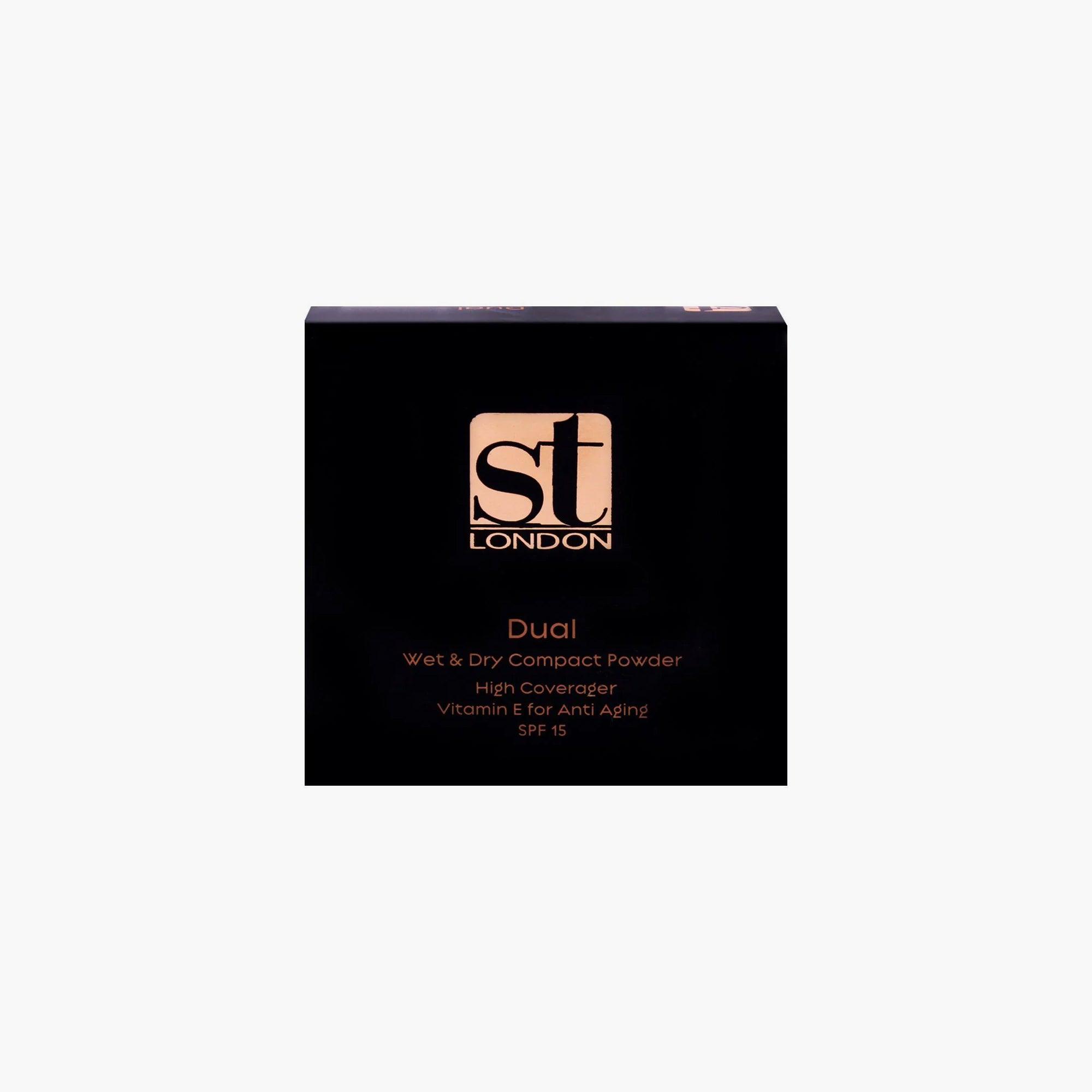 ST London Dual Wet & Dry Compact Powder 1W 14gm - TheSkinFit