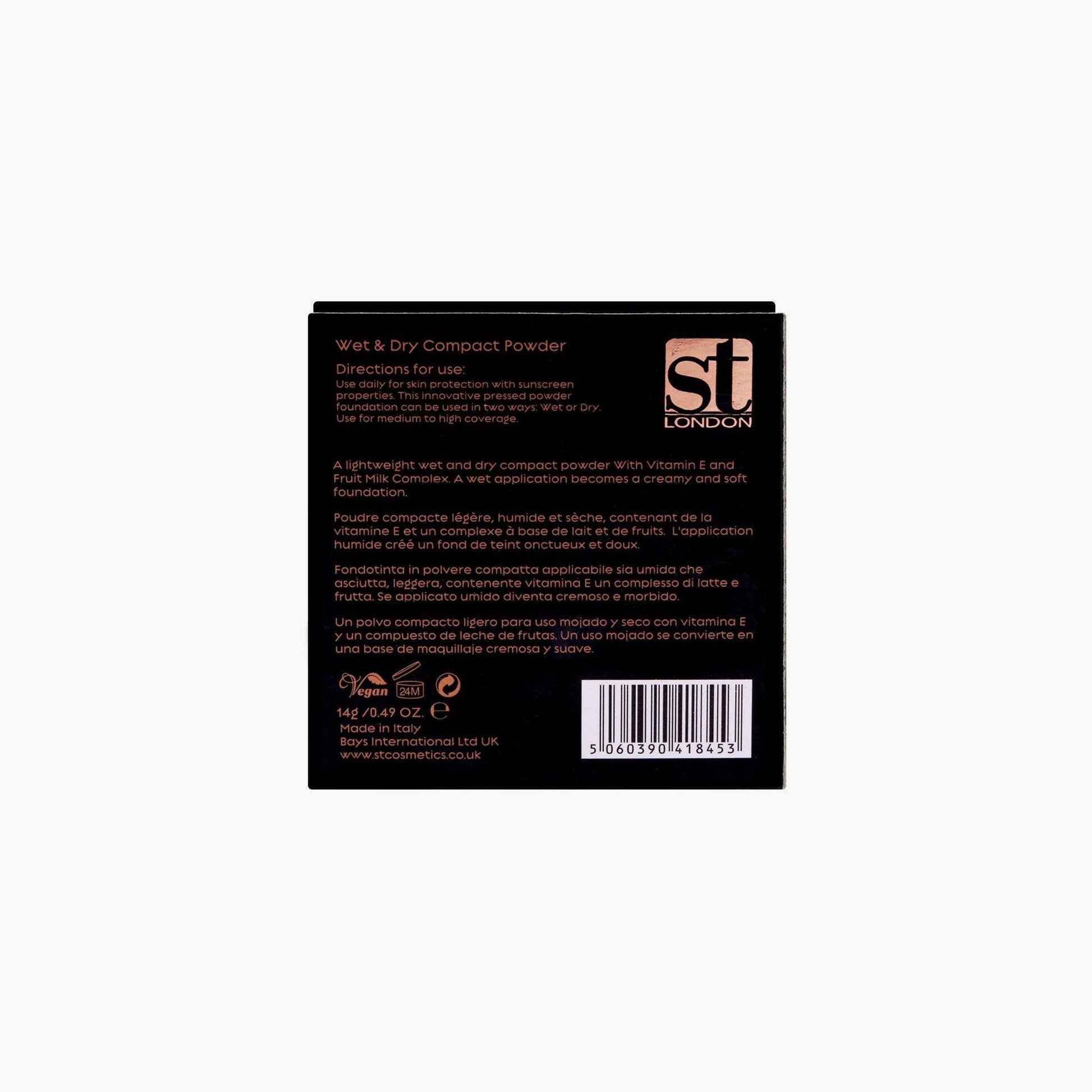 ST London Dual Wet & Dry Compact Powder FS 45 14gm - TheSkinFit