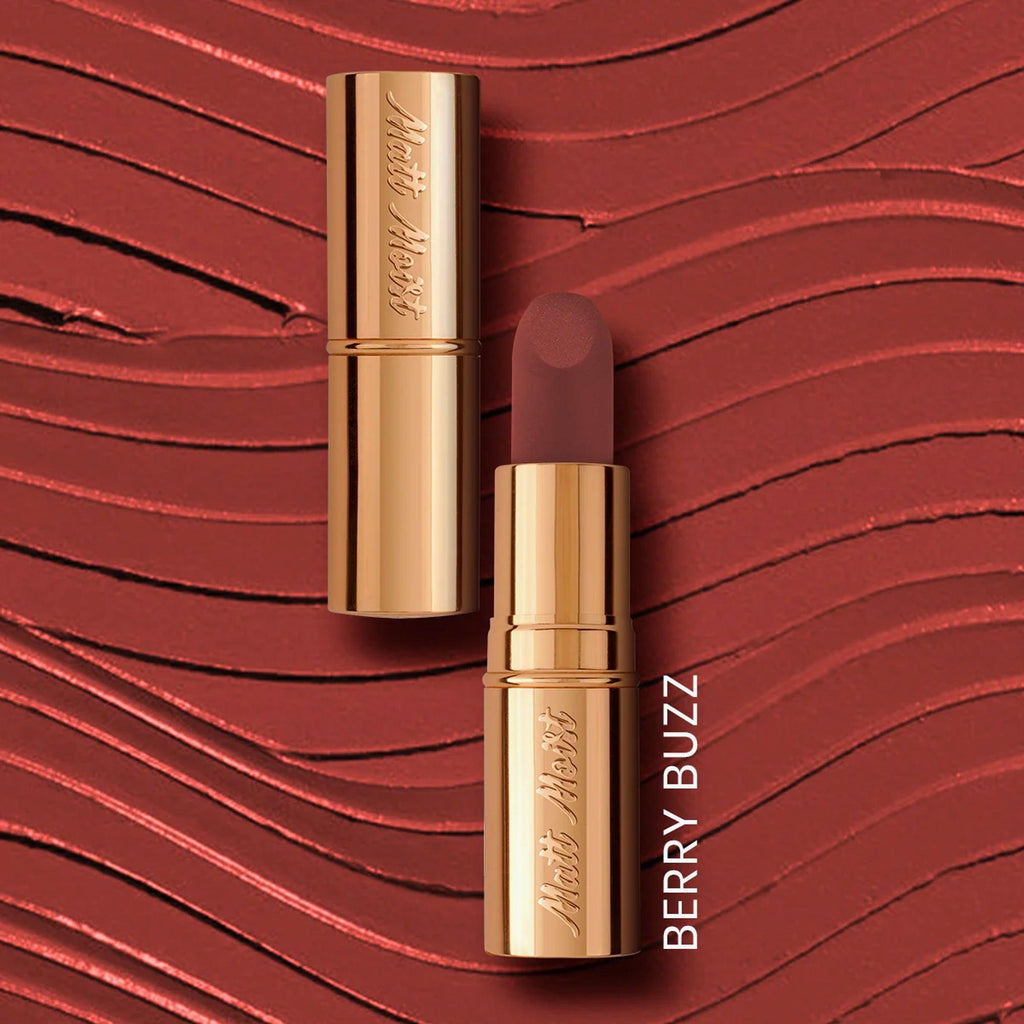 ST London Matt Moist Long Lasting Lipstick Berry Buzz 4.5gm - TheSkinFit