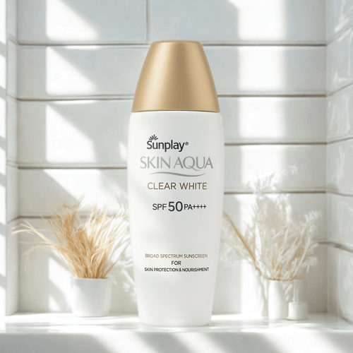Sunplay Skin Aqua Clear White Sunscreen SPF50+ PA+++ 25gm - TheSkinFit