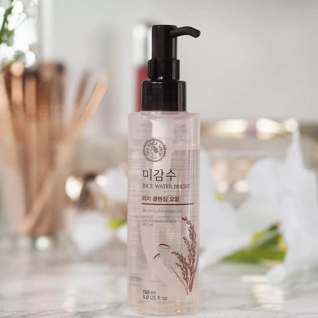 The Face Shop Rice Water Bright Rich Facial Cleansing Oil 150ml - TheSkinFit