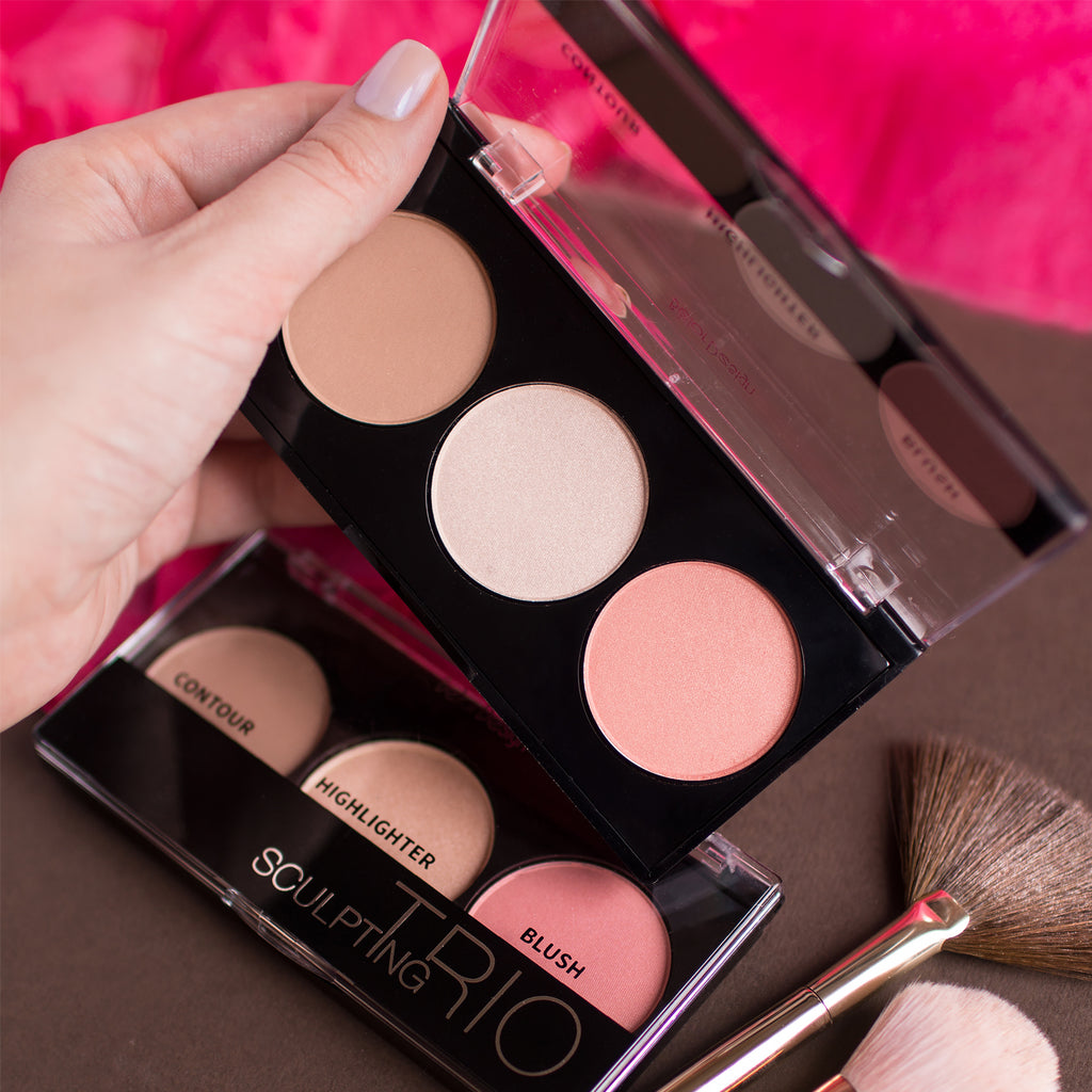 Belor Design Sculpting Trio Contour, Highlighter, Blush Set 10.9gm