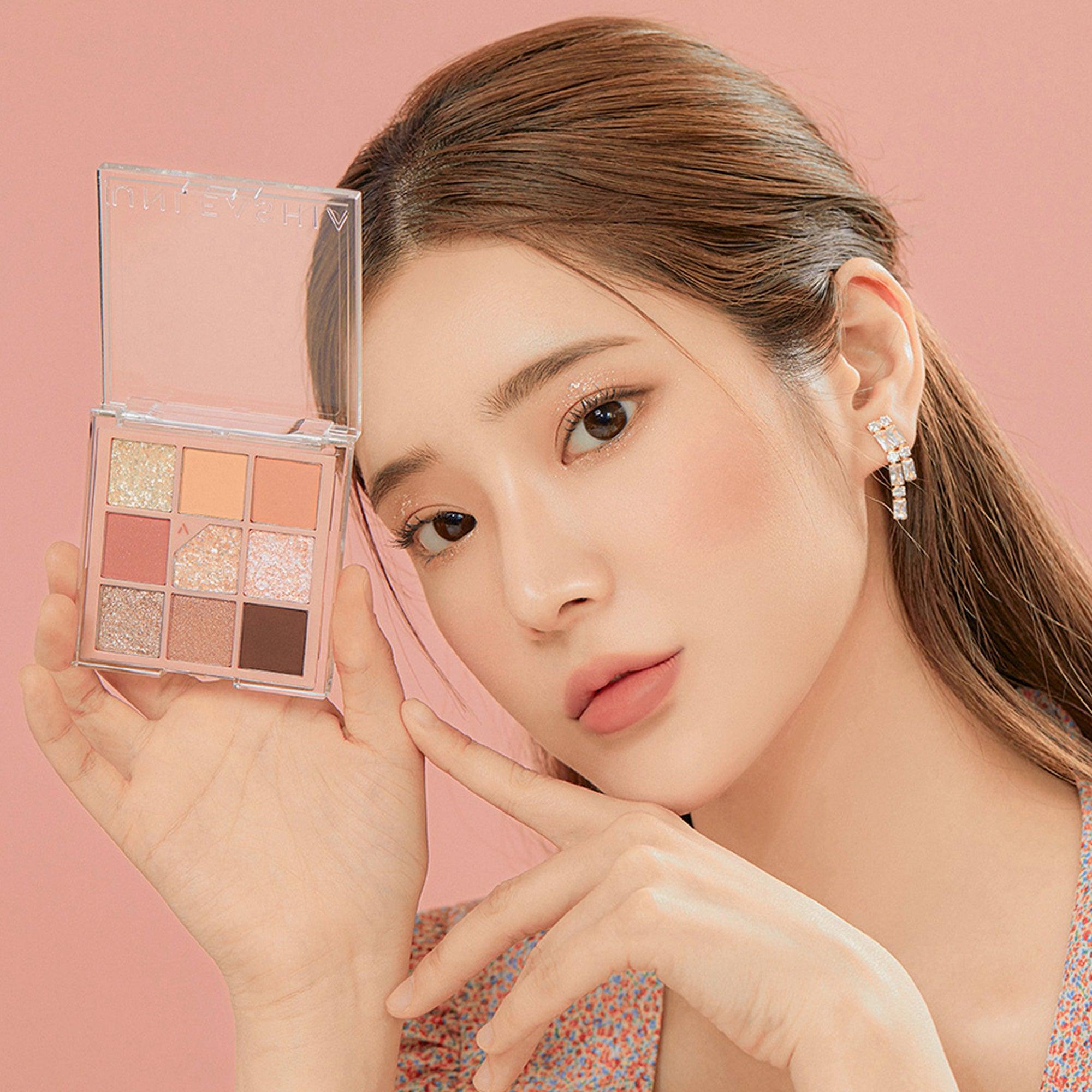 Unleashia Glitterpedia Eyeshadow Palette No.3 All of Coralpink 6.2gm - TheSkinFit