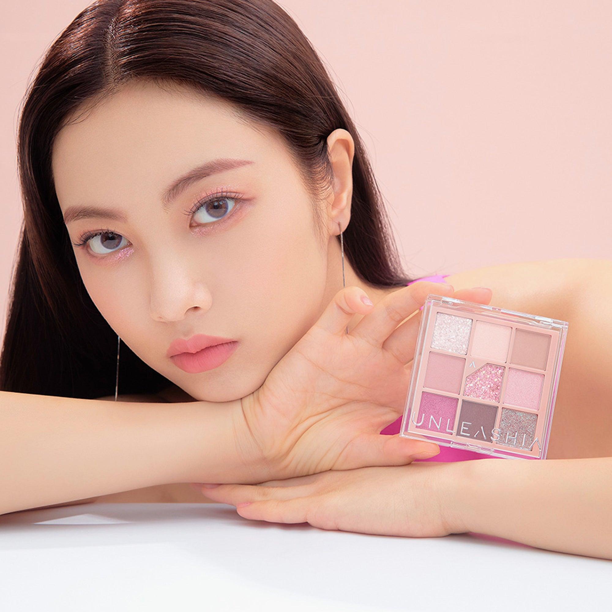 Unleashia Glitterpedia Eyeshadow Palette No.5 All of Dusty Rose 6.2gm - TheSkinFit