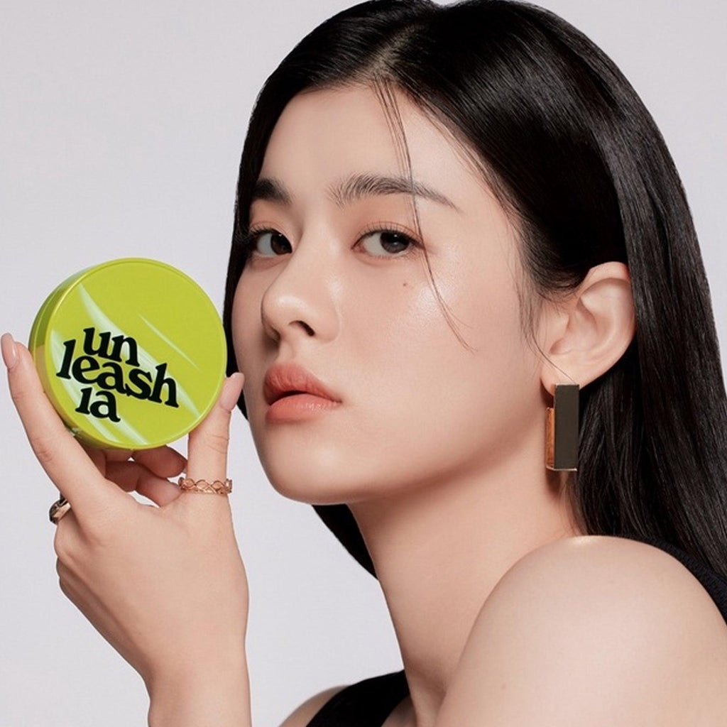 Unleashia Satin Wear Healthy Green Cushion 27W Peachtan 15gm - TheSkinFit