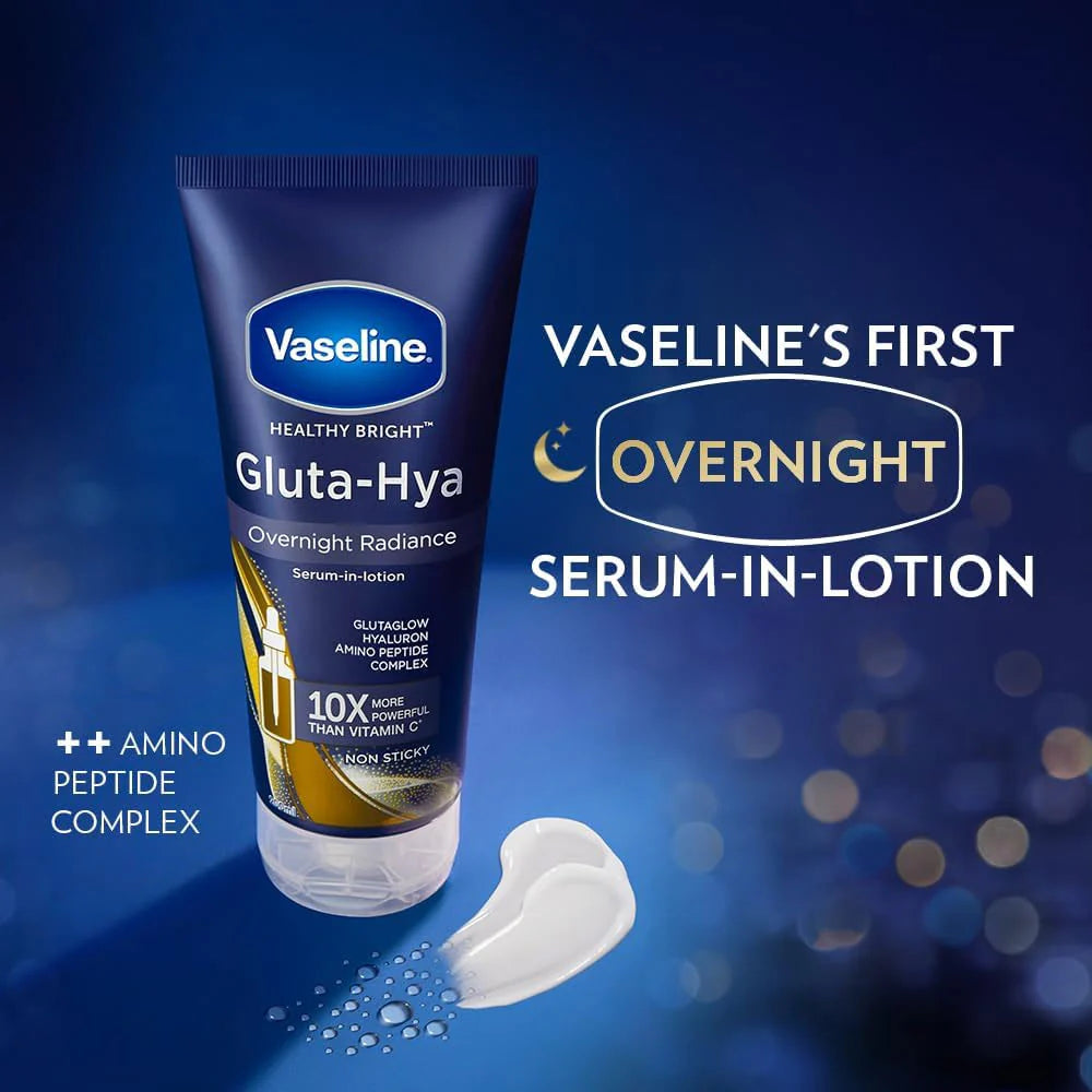 Vaseline Healthy Bright Gluta-Hya Over Night Radiance Repair Serum Burst Lotion 200ml Price