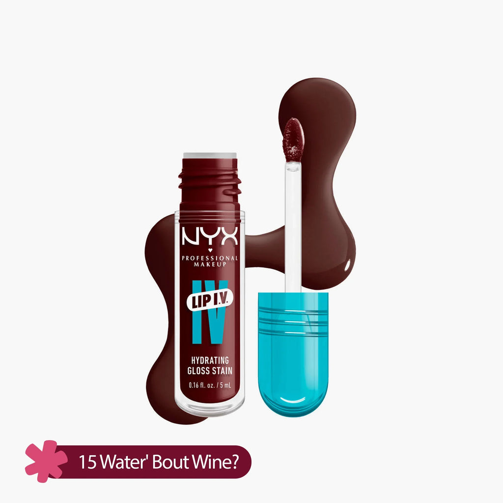 NYX Lip IV Hydrating Gloss Stain 15 Water' Bout Wine? 5ml
