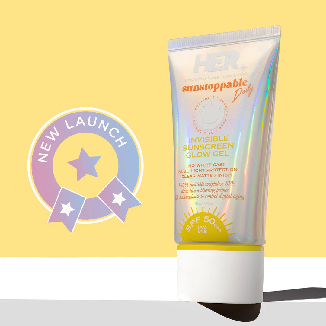 Her Beauty Sunstoppable Invisible Sunscreen Glow Gel SPF50+++ 50gm how to use